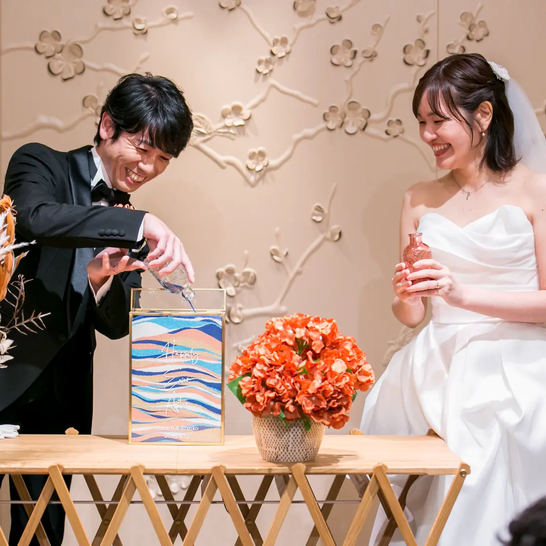 福岡・博多の櫛田神社横「灯明殿ウェディング」の結婚式・人前式コーディネートイメージ