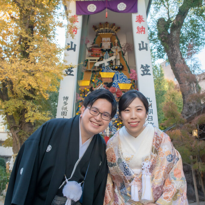 2025年12月6日の福岡・博多の櫛田神社横「灯明殿ウェディング」結婚式・ウェディングレポート